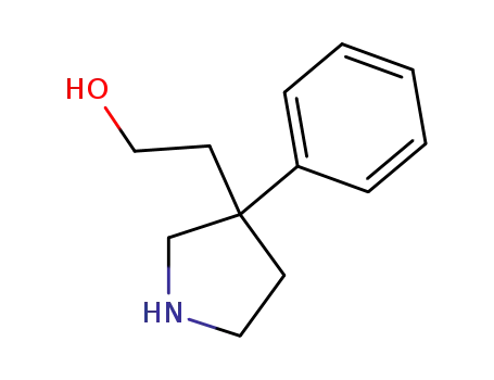 Molecular Structure of 52423-63-9 (2-(3-PHENYLPYRROLIDIN-3-YL)ETHANOL)