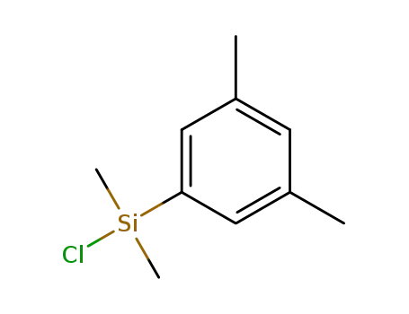 Molecular Structure of 133538-12-2 (chlorodimethyl(3,5-dimethylphenyl)silane)