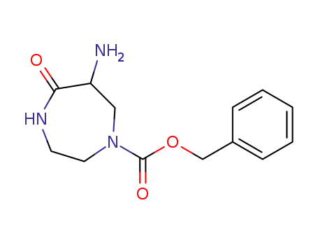 Molecular Structure of 784156-97-4 (6-AMINO-5-OXO-[1,4]DIAZEPANE-1-CARBOXYLIC ACID BENZYL ESTER)