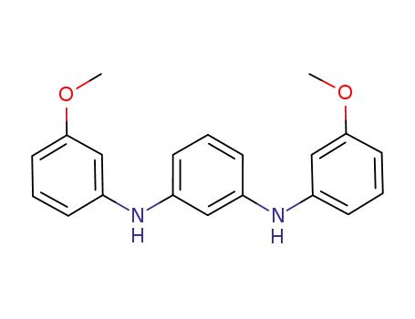Molecular Structure of 202127-21-7 (N,N'-bis(3-methoxyphenyl)-1,3-benzenediamine)