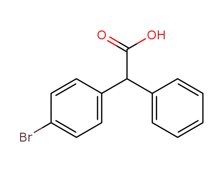Molecular Structure of 21771-89-1 (2-(4-bromophenyl)-2-phenylacetic acid)