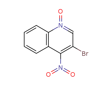 Molecular Structure of 14173-58-1 (3-BROMO-4-NITROQUINOLINE-1-OXIDE)