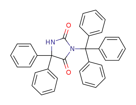 Molecular Structure of 1272010-17-9 (5,5-diphenyl-3-tritylimidazolidine-2,4-dione)