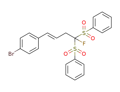 (E)-1-bromo-4-(4-fluoro-4,4-bis(phenylsulfonyl)but-1-enyl)benzene