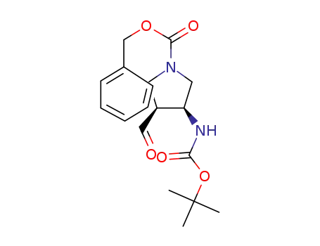 (3S,4S)-1-benzyloxycarbonyl-3-(tert-butoxycarbonyl)amino-4-formylpyrrolidine