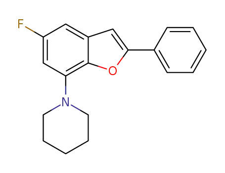 1-(5-fluoro-2-phenylbenzo[b]furan-7-yl)piperidine