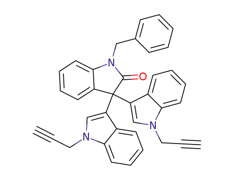 1-benzyl-3,3-bis(1-(prop-2-ynyl)-1H-indol-3-yl)indolin-2-one