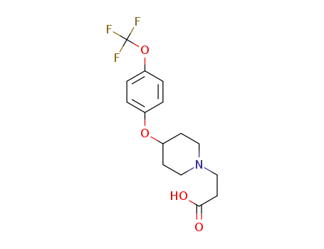 3-(4-(4-(trifluoromethoxy)phenoxy)piperidin-1-yl)propionic acid