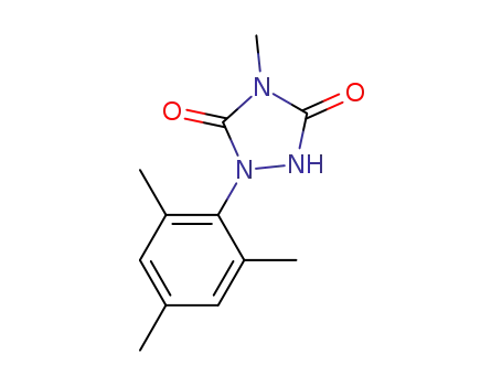 Molecular Structure of 907968-98-3 (1-(2,4,6-trimethylbenzene)-4-methyl-1,2,4-triazoline-3,5-dione)