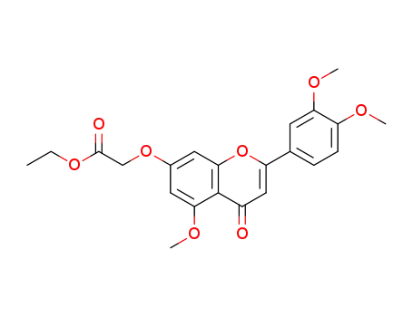 Acetic acid,
[[2-(3,4-dimethoxyphenyl)-5-methoxy-4-oxo-4H-1-benzopyran-7-yl]oxy]-,
ethyl ester