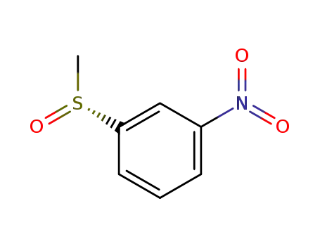 Molecular Structure of 132016-29-6 ((+)-(R)-3-methylsulfinylnitrobenzene)