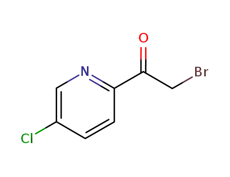 Molecular Structure of 94952-47-3 (2-BROMO-1-(5-CHLOROPYRIDIN-2-YL)ETHANONE)