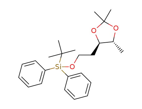 tert-butyl diphenyl(2-((4R,5R)-2,2,5-trimethyl-1,3-dioxolan-4-yl)ethoxy)silane