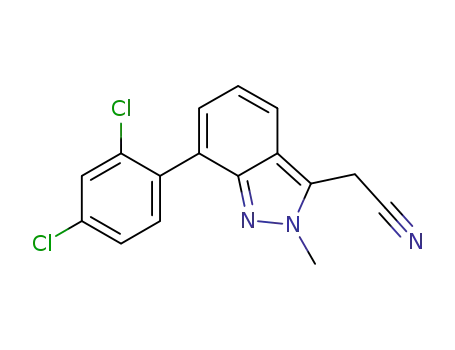 [7-(2,4-Dichloro-phenyl)-2-methyl-2H-indazol-3-yl]-acetonitrile