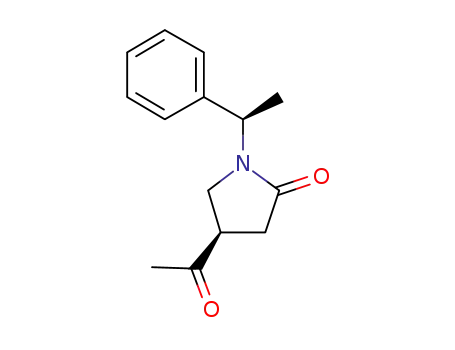 Molecular Structure of 146511-96-8 ((R)-4-acetyl-1-((R)-1-phenylethyl)pyrrolidine-2-one)