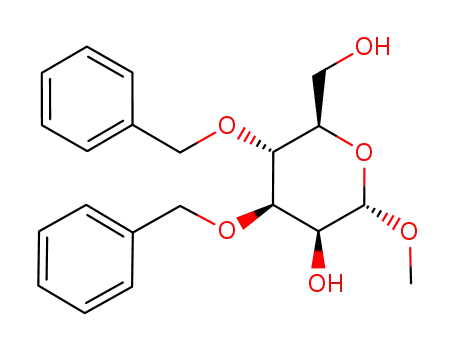 Molecular Structure of 79218-87-4 (METHYL 3,4-DI-O-BENZYL-A-D-MANNOPYRANOSIDE)