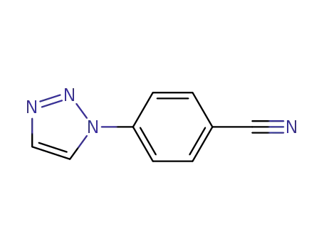 Molecular Structure of 85862-71-1 (4-(1H-1,2,3-Triazol-1Yl)-Benzonitrile)