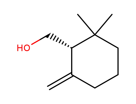 Molecular Structure of 166022-33-9 (((R)-(-)-2,2-dimethyl-6-methylene-1-cyclohexyl)methanol)