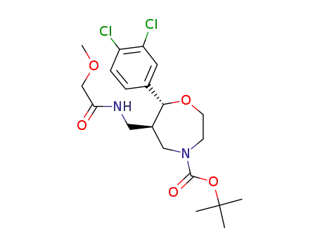 (6R,7R)-tert-butyl 7-(3,4-dichlorophenyl)-6-((2-methoxyacetamido)methyl)-1,4-oxazepane-4-carboxylate
