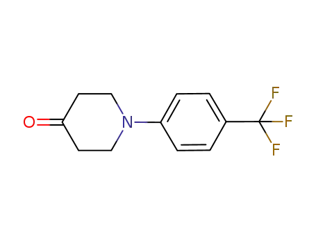 Molecular Structure of 120807-29-6 (1-[4-(trifluoromethyl)phenyl]piperidin-4-one)
