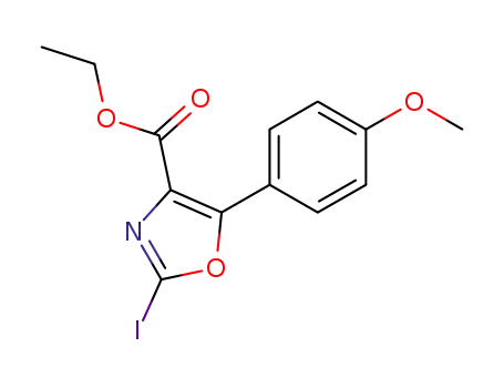 ethyl 2-iodo-5-(4-methoxyphenyl)oxazole-4-carboxylate