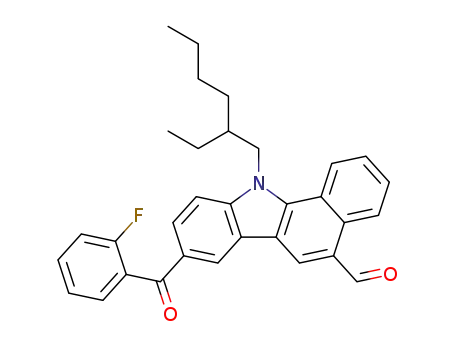 11-(2-ethylhexyl)-8-(2-fluorobenzoyl)-11H-benzo[a]carbazole-5-carbaldehyde