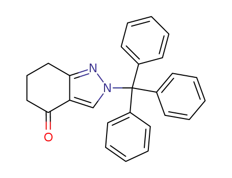 4H-Indazol-4-one, 2,5,6,7-tetrahydro-2-(triphenylmethyl)-