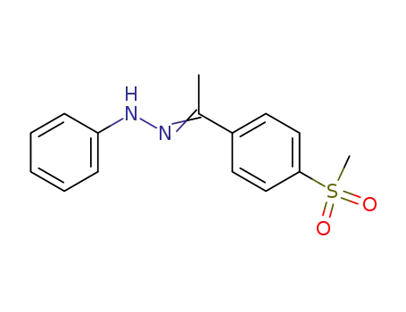 Molecular Structure of 203198-39-4 (4-(methylsulfonyl)acetophenone phenylhydrazone)