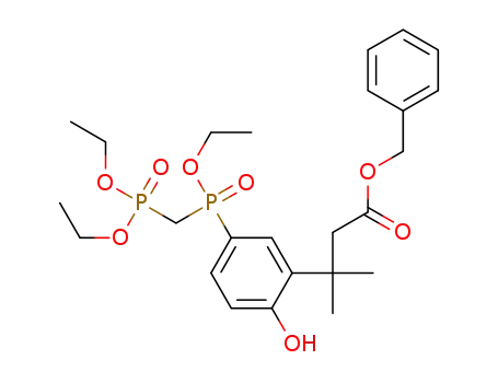 benzyl 3-(2-hydroxy-5-(ethoxy(diethylphosphonomethyl)phosphinoyl)phenyl)-3-methylbutanoate