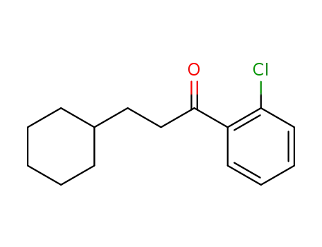 Molecular Structure of 1147270-20-9 (1-(2-chlorophenyl)-3-cyclohexylpropan-1-one)