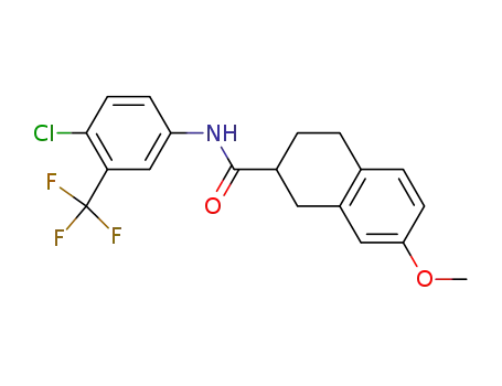 N-[4-chloro-3-(trifluoromethyl)phenyl]-7-methoxy-1,2,3,4-tetrahydronaphthalene-2-carboxamide