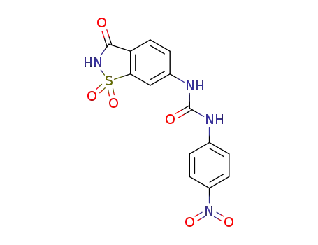 Molecular Structure of 1374832-65-1 (6-(N<sub>3</sub>-(4-nitrophenyl)ureido)saccharin)