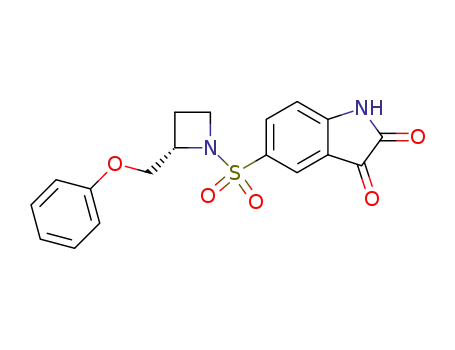 (S)-5-(2-phenoxymethyl-azetidine-1-sulfonyl)-1H-indole-2,3-dione