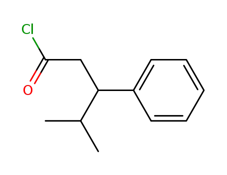 4-methyl-3-phenylpentanoyl chloride
