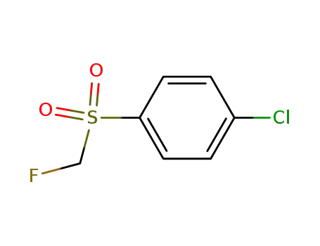 Molecular Structure of 39547-82-5 (Benzene, 1-chloro-4-[(fluoromethyl)sulfonyl]-)