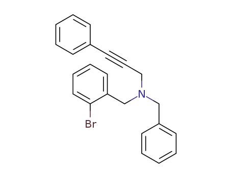 N-benzyl-N-(2-bromobenzyl)-3-phenylprop-2-yn-1-amine