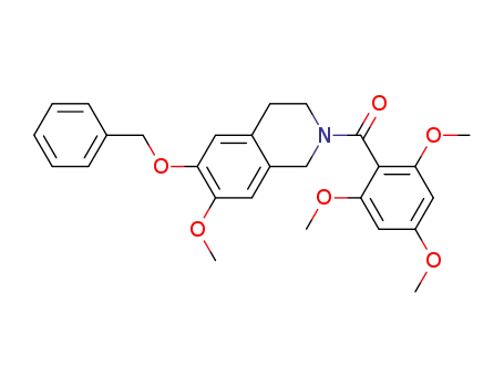 Molecular Structure of 1064206-84-3 (6-benzyloxy-7-methoxy-2-(2,4,6-trimethoxybenzoyl)-1,2,3 ,4-tetrahydroisoquinoline)