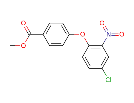 Molecular Structure of 943617-66-1 (methyl 4-(4-chloro-2-nitrophenoxy)benzoate)