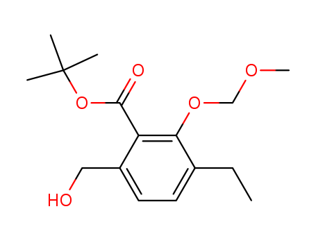 Benzoic acid, 3-ethyl-6-(hydroxymethyl)-2-(methoxymethoxy)-,  1,1-dimethylethyl ester