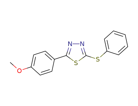 2-(4-methoxyphenyl)-5-(phenylthio)-1,3,4-thiadiazole