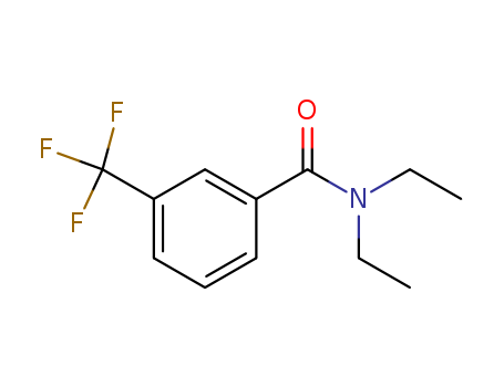 Molecular Structure of 10366-85-5 (Benzamide, N,N-diethyl-3-(trifluoromethyl)-)
