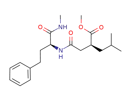 Pentanoic acid,
4-methyl-2-[2-[[(1S)-1-[(methylamino)carbonyl]-3-phenylpropyl]amino]-2-
oxoethyl]-, methyl ester, (2S)-