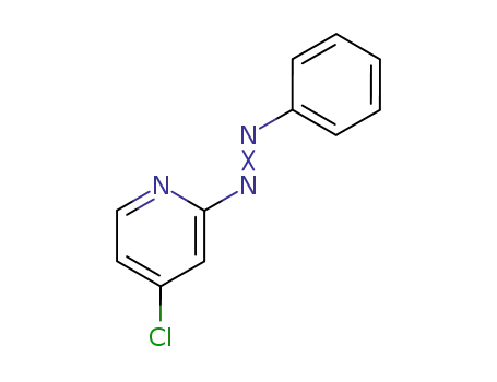 Molecular Structure of 71291-91-3 (Pyridine, 4-chloro-2-(phenylazo)-)