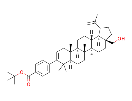 tert-butyl 4-((1R,3aS,5aR,5bR,7aR,11aS,11bR,13aR,13bR)-3a-(hydroxymethyl)-5a,5b,8,8,11a-pentamethyl-1-(prop-1-en-2-yl)-2,3,3a,4,5,5a,5b,6,7,7a,8,11,11a,11b,12,13,13a,13b-octadecahydro-1H-cyclopenta[a]chrysen-9-yl)benzoate