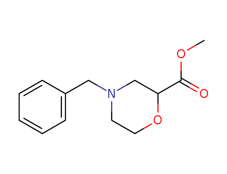 2-Morpholinecarboxylic acid, 4-(phenylmethyl)-, methyl ester
