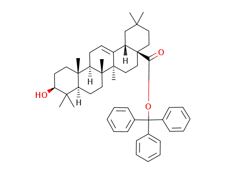 Molecular Structure of 257614-49-6 (oleanolic acid trityl ester)