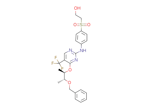 2-{4-[4-((1R,2R)-2-Benzyloxy-1-methylpropoxy)-5-trifluoromethylpyrimidin-2-ylamino]benzene-sulphonyl}ethanol