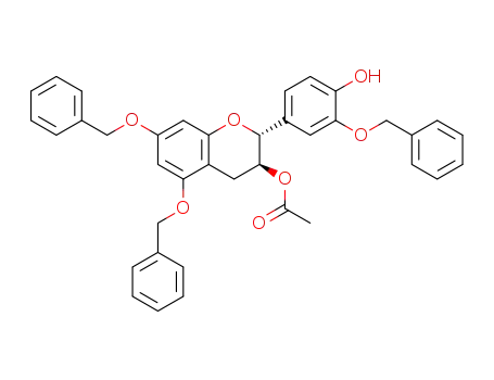 (2R,3S)-5,7,3'-tri-O-benzyl-3-O-acetylcatechin