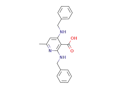 2,4-dibenzylamino-6-methyl-pyridine-3-carboxylic acid