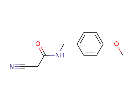 Molecular Structure of 288154-72-3 (2-Cyano-N-(4-methoxybenzyl)acetamide)